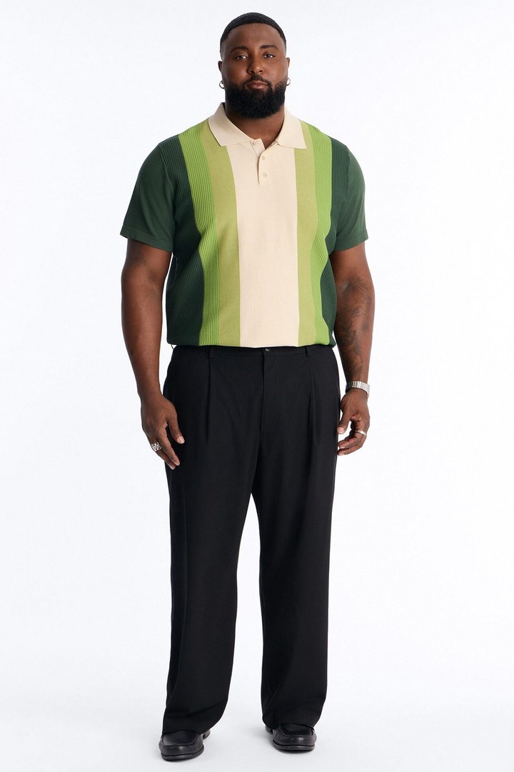 Palm Springs Panel Polo - Green/combo
