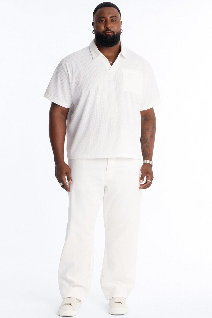 Relaxed Corvino Polo - Off White