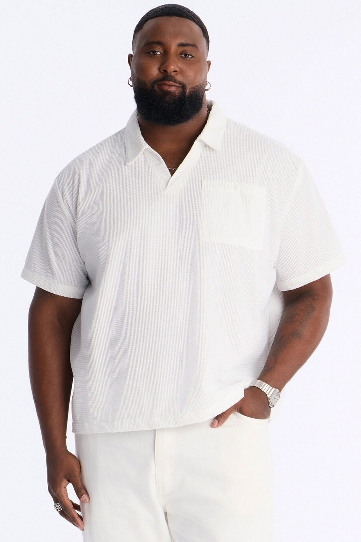 Relaxed Corvino Polo - Off White