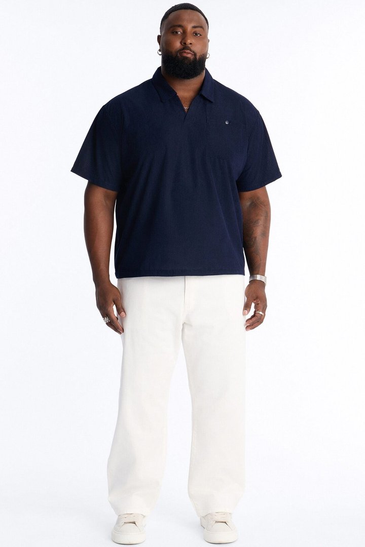 Relaxed Corvino Polo - Navy