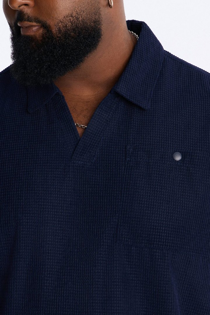 Relaxed Corvino Polo - Navy