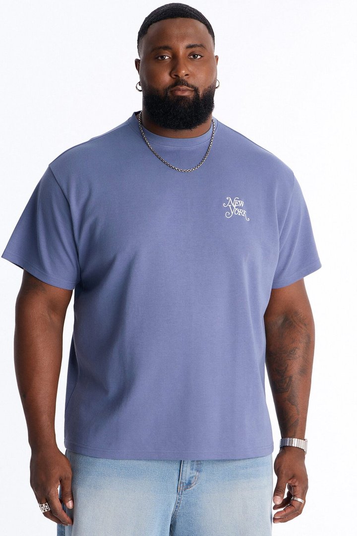 New York Sleepless Nostalgia Short Sleeve Tee - Blue