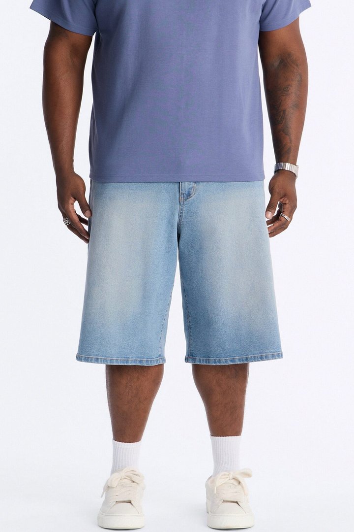 Cornell Baggy Denim Short - Light Blue Wash