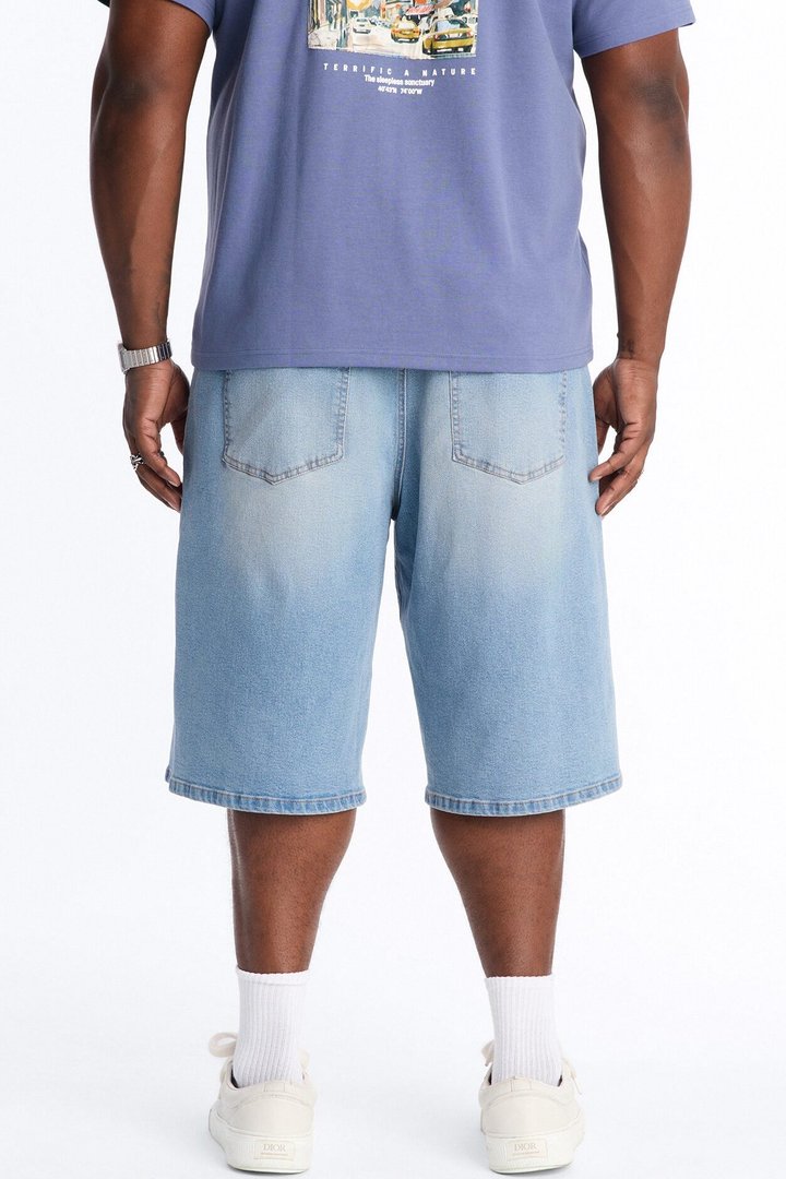 Cornell Baggy Denim Short - Light Blue Wash