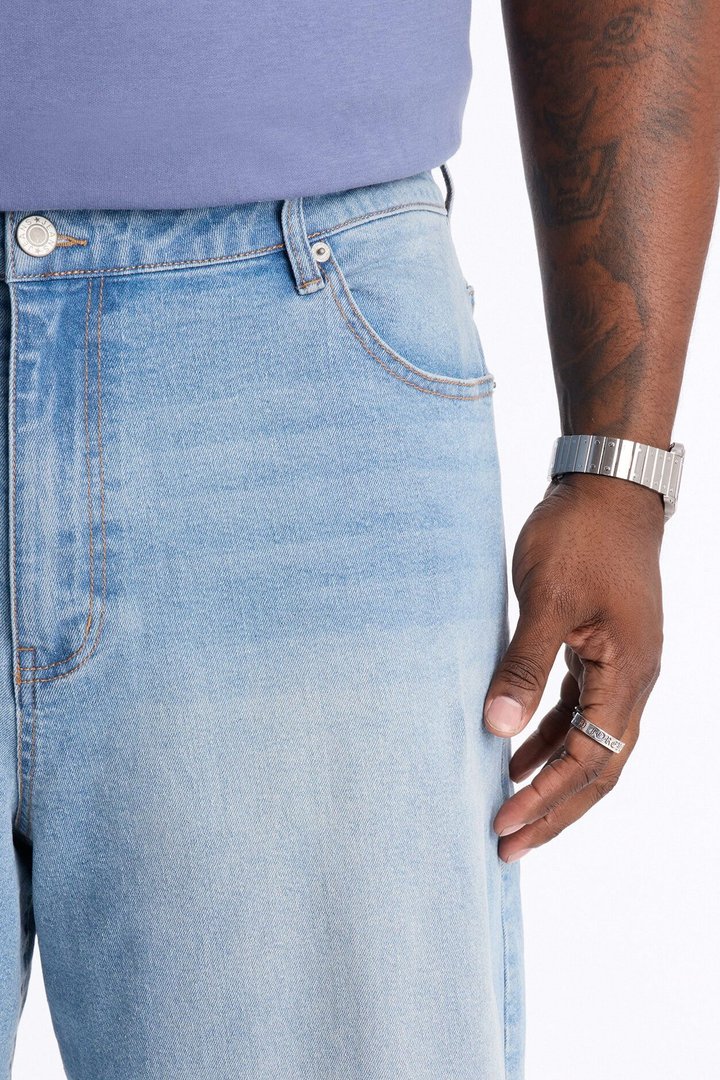 Cornell Baggy Denim Short - Light Blue Wash