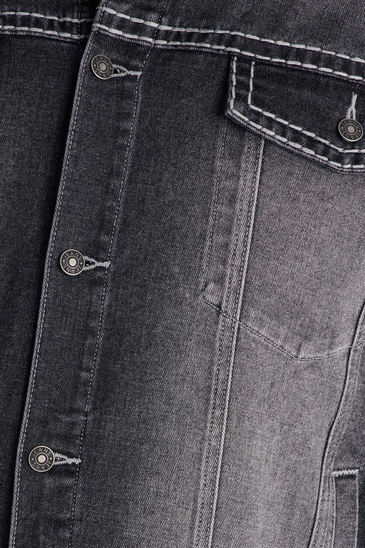 Heavy Stitch Denim Trucker Jacket - Black Wash