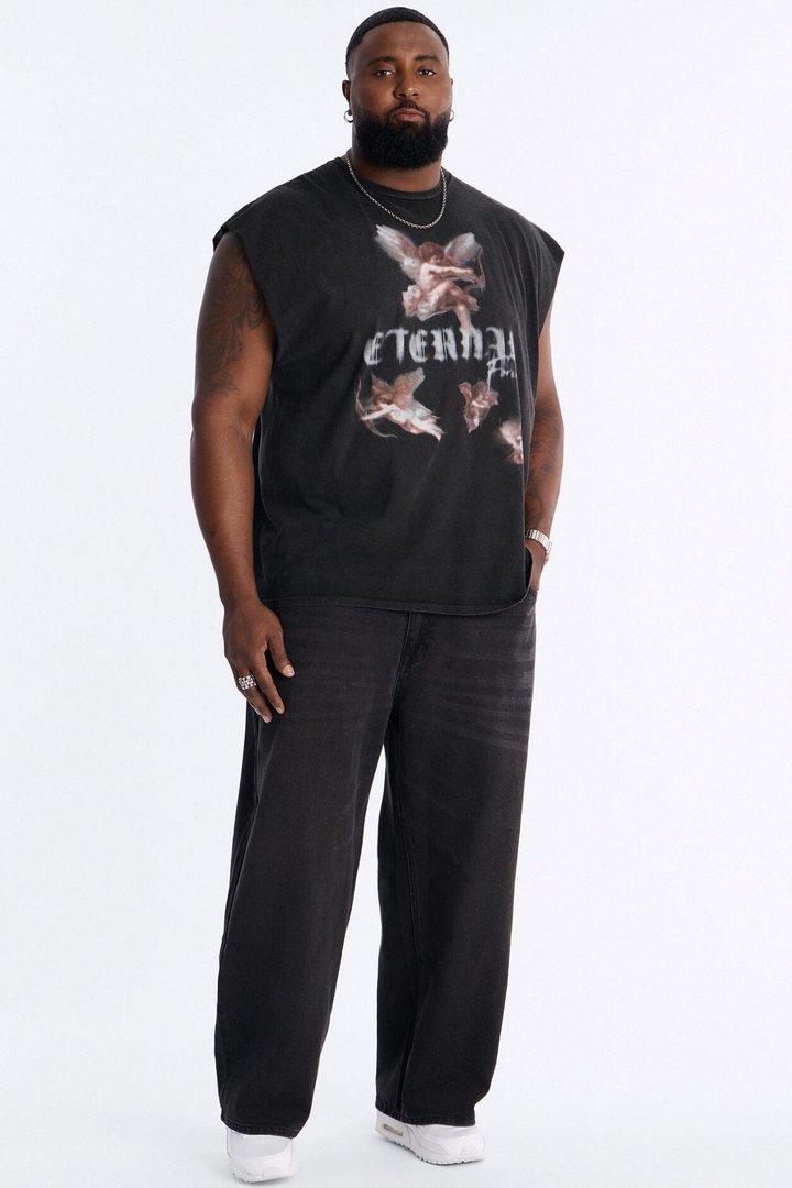 Eternal Vintage Muscle Tee - Black