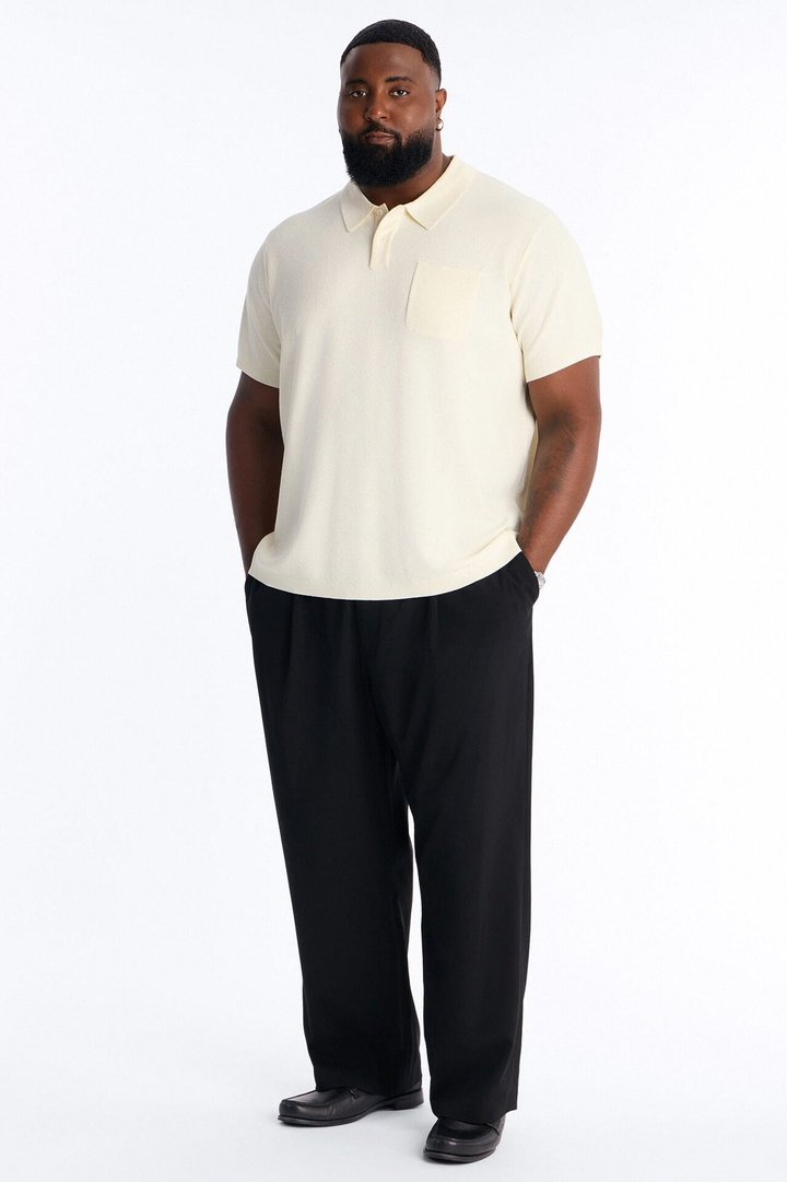Everyday Pocket Pique Polo - Cream