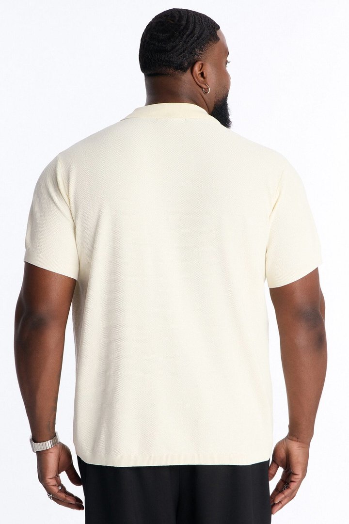 Everyday Pocket Pique Polo - Cream