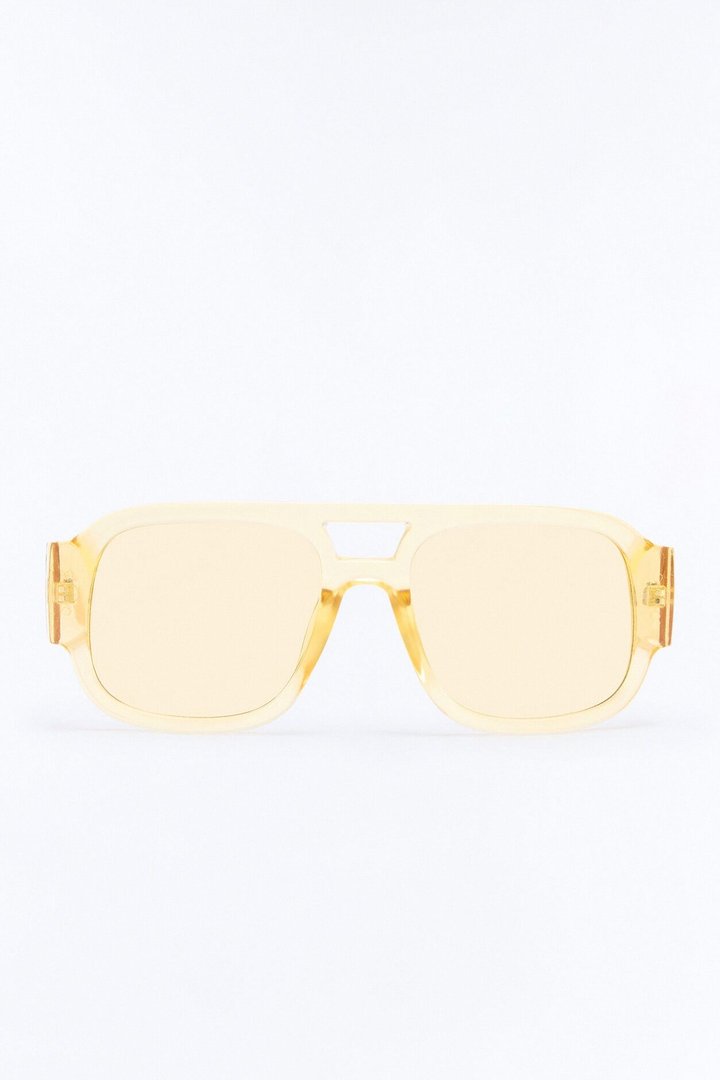 Jet Set Aviator Sunglasses - Yellow