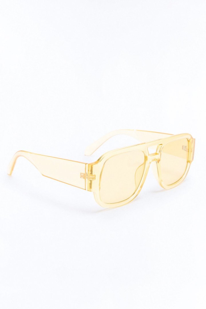 Jet Set Aviator Sunglasses - Yellow