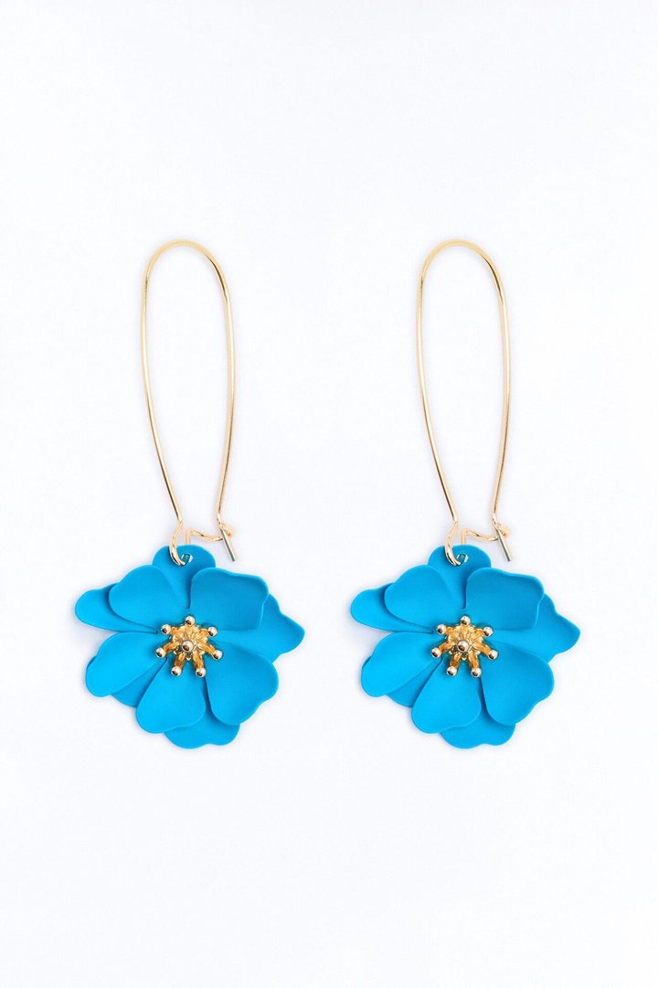 Vacation Blues Drop Earrings - Blue