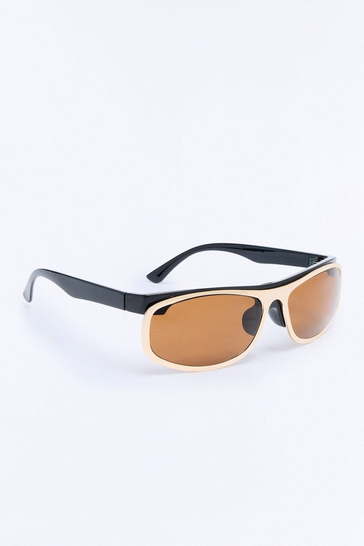 Spare Change Round Sunglasses - Gold/Black