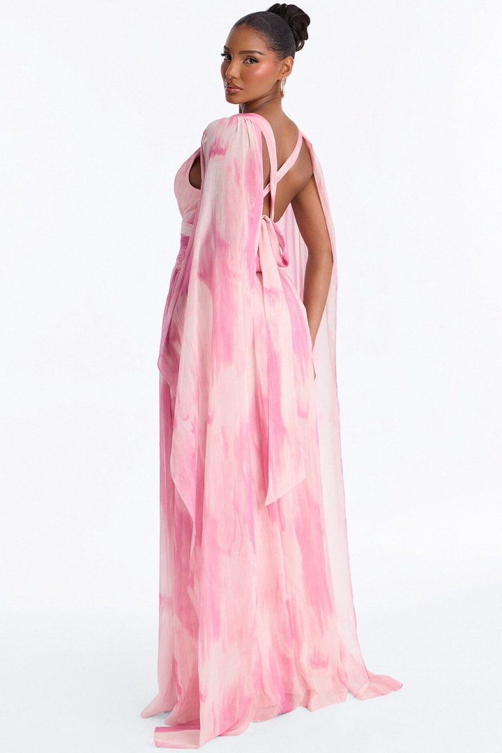 Fairy Energy Draped Gown - Pink/combo