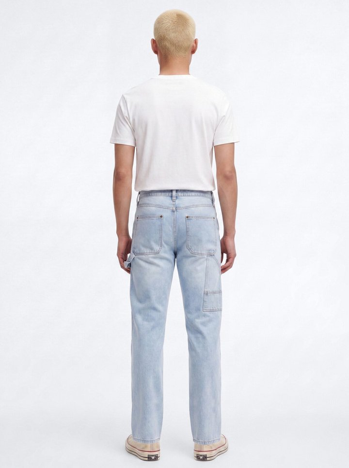 The Staple Straight Carpenter Jean - Light Wash