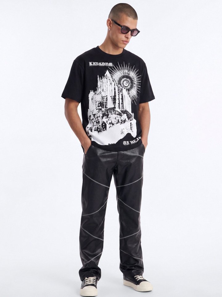 Kingdom Of Heaven Oversized Short Sleeve Tee - Black