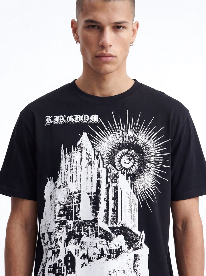 Kingdom Of Heaven Oversized Short Sleeve Tee - Black