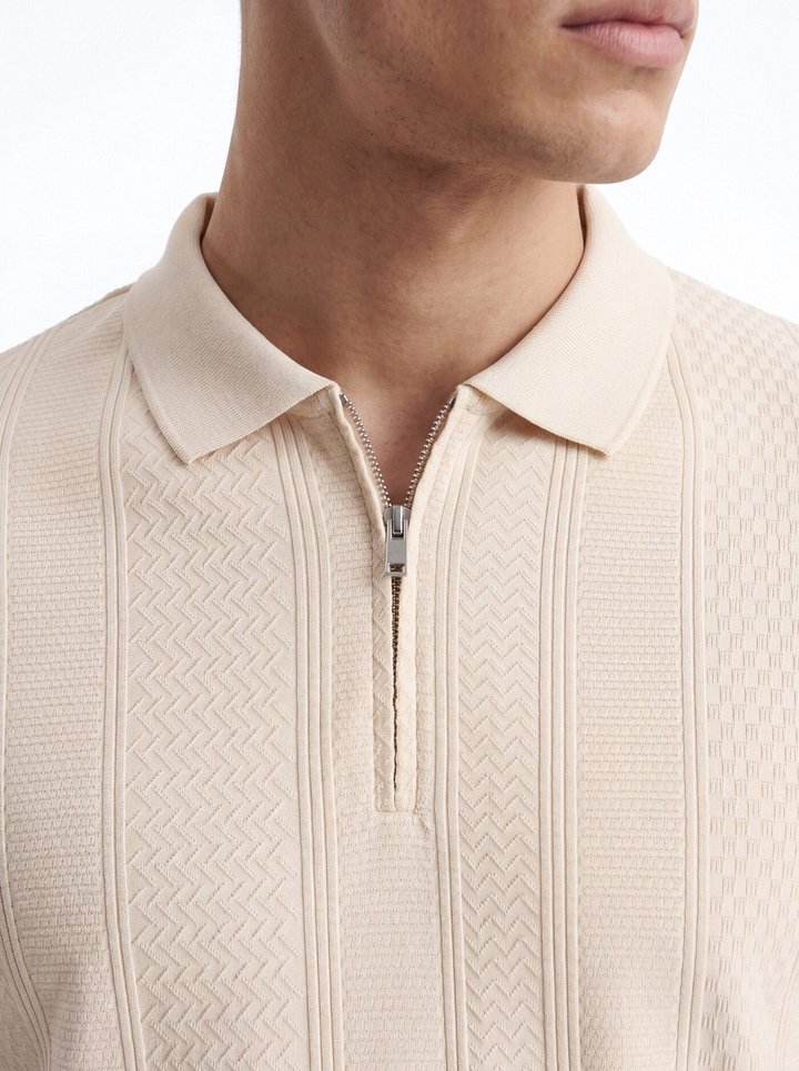 Fairway Short Sleeve Polo - Sand