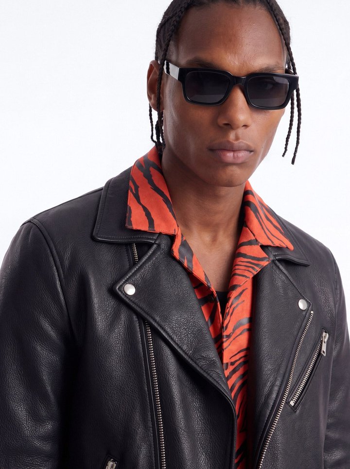 Can't Be Tamed Cuban Collar Button Up Shirt - Orange