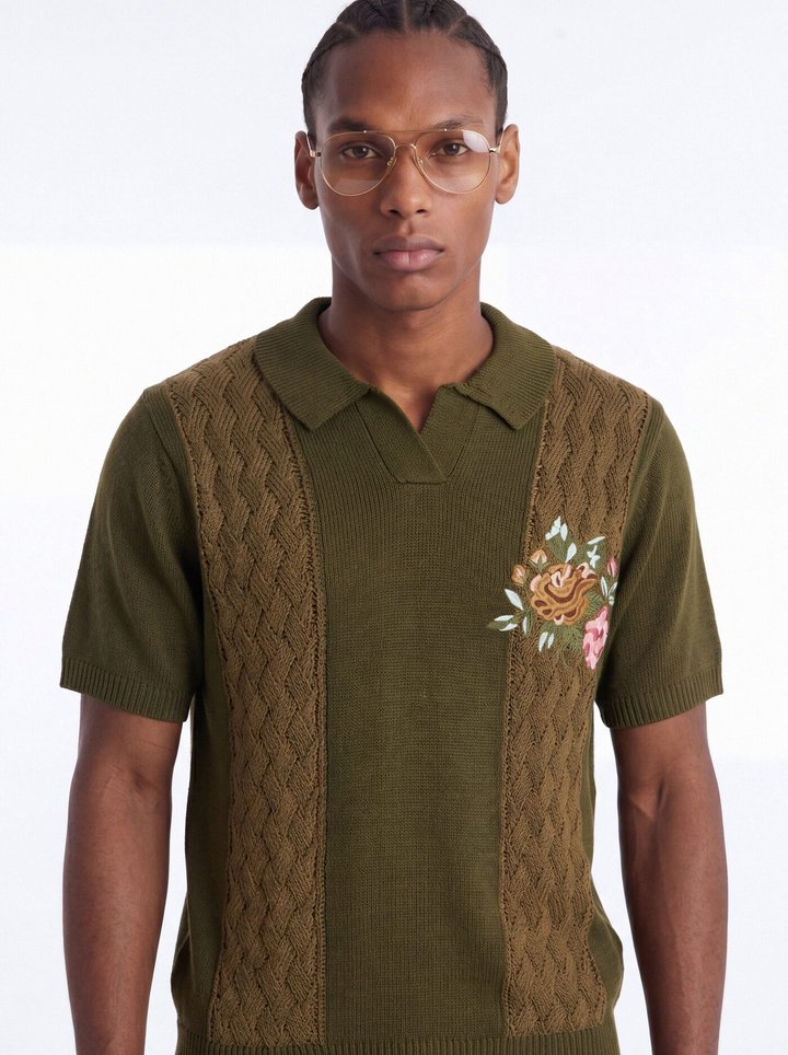 Herbarium Garden Polo - Khaki/combo