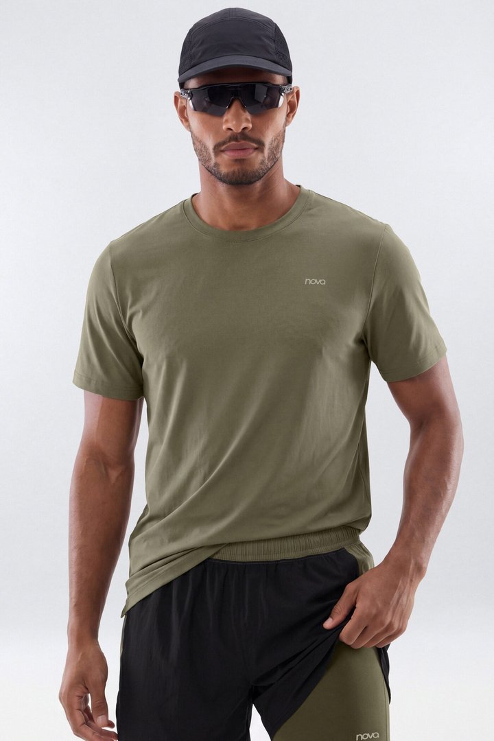 Lightweight Nylon RipStop Running Shorts - Moss