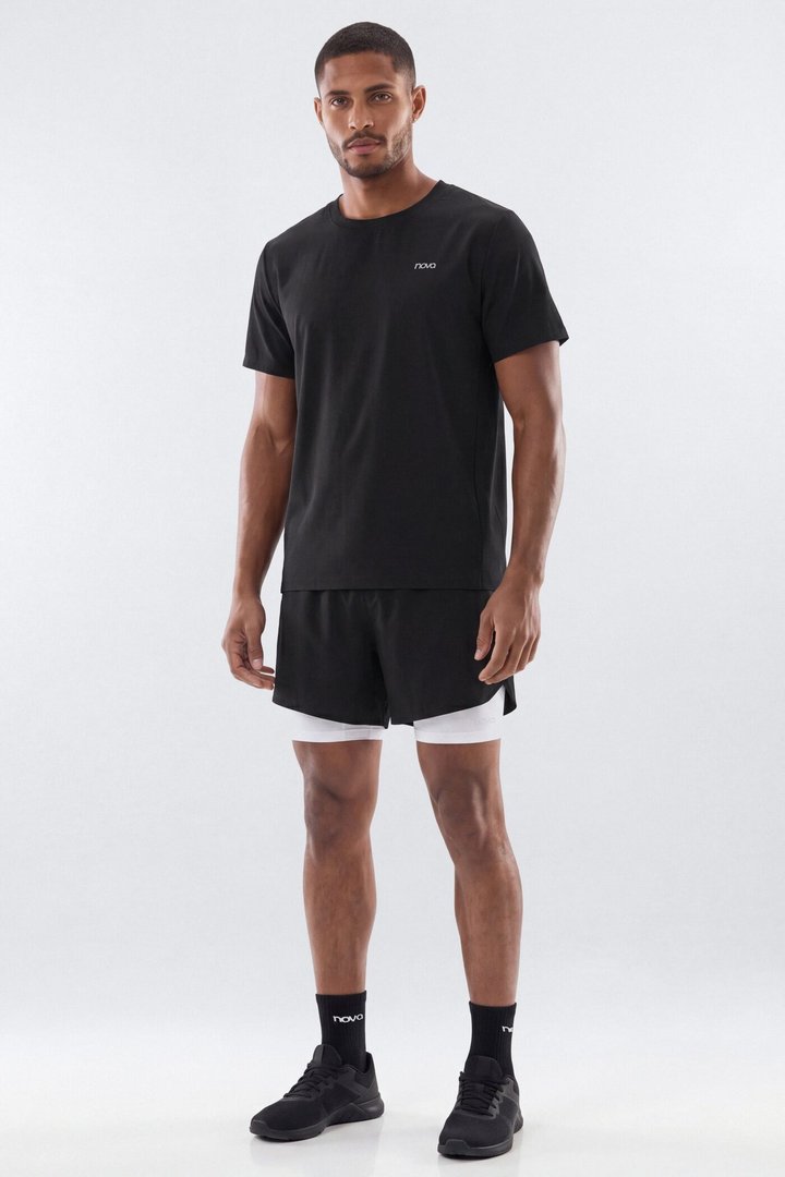 Lightweight Short Sleeve Running Tee - Black
