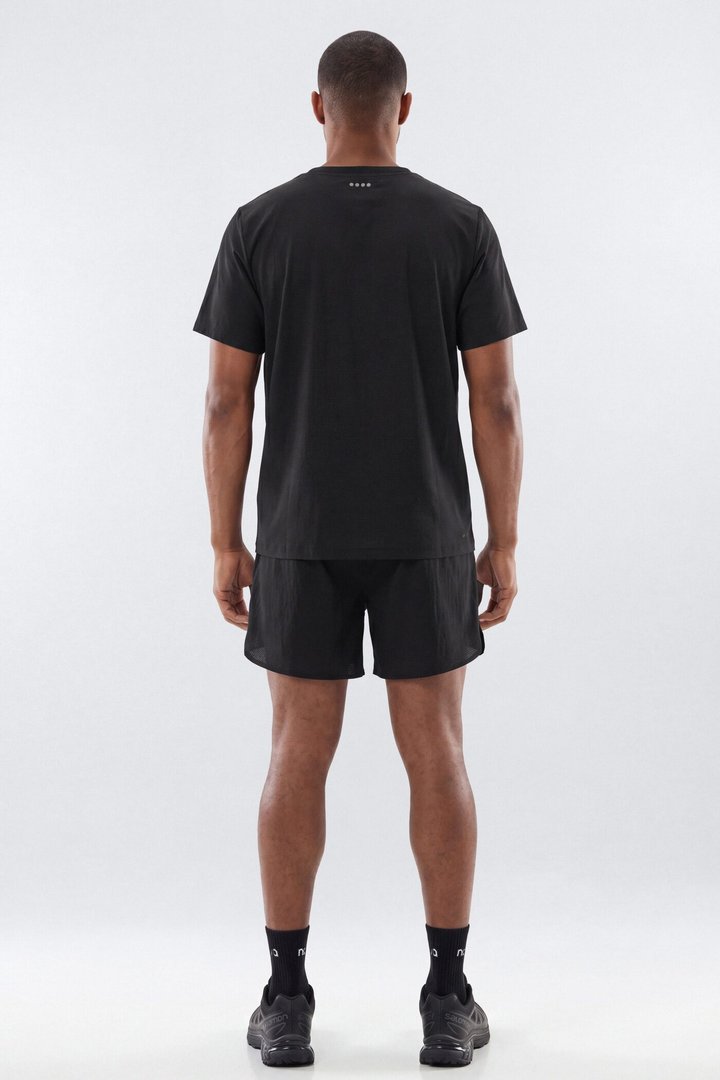 Lightweight Short Sleeve Running Tee - Black