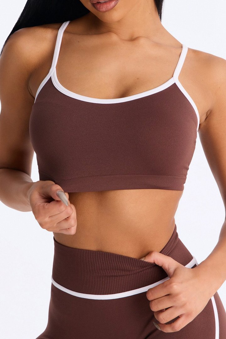 Alignment Seamless Legging Set - Brown