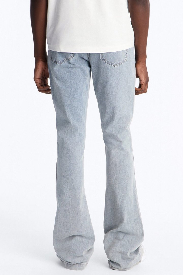 Super Stacked Skinny Flare Jean - Light Blue Wash