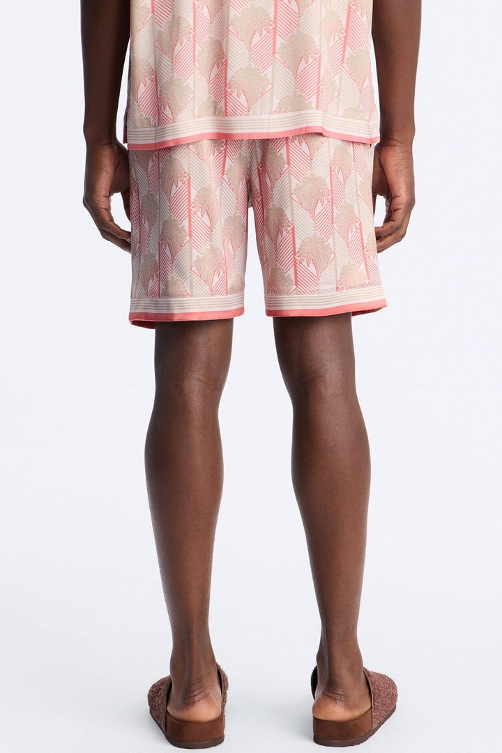 Crimson Palms Short - Red