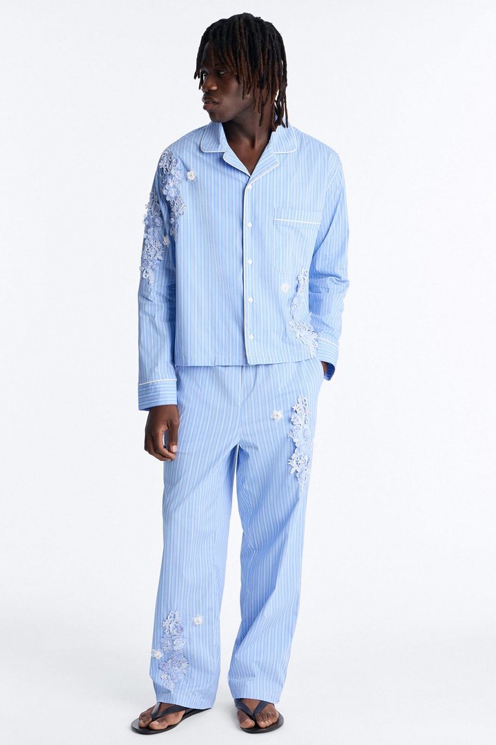 Baggy Field Notes Pant - Blue/combo