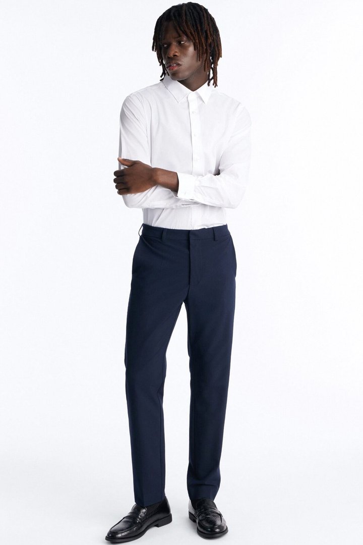 Windsor Luxe Slim Trouser - Navy