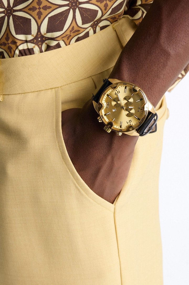 Apex Chronograph Watch - Gold/Black