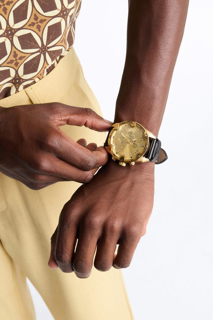 Apex Chronograph Watch - Gold/Black