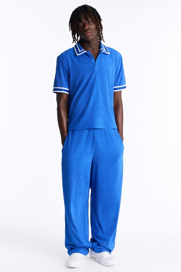 Classic Terry Cloth Polo - Blue