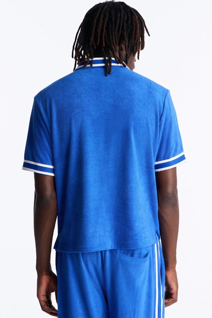 Classic Terry Cloth Polo - Blue