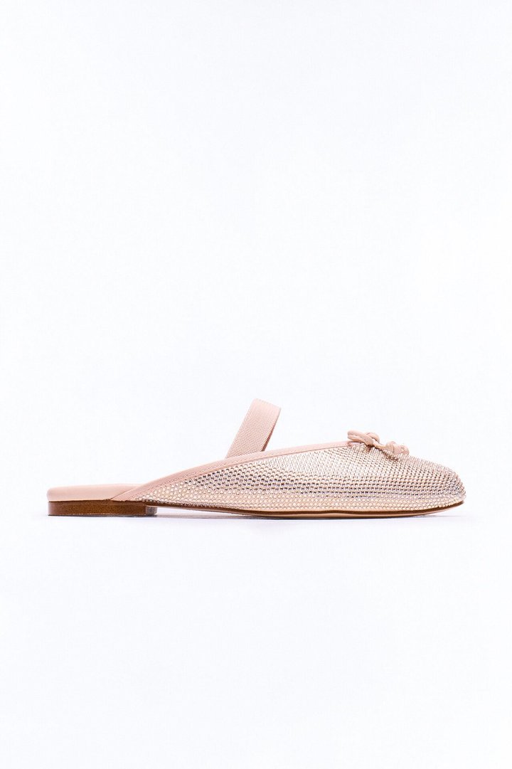 Steve Madden Cutesy Rhinestone Ballet Flats - Champagne