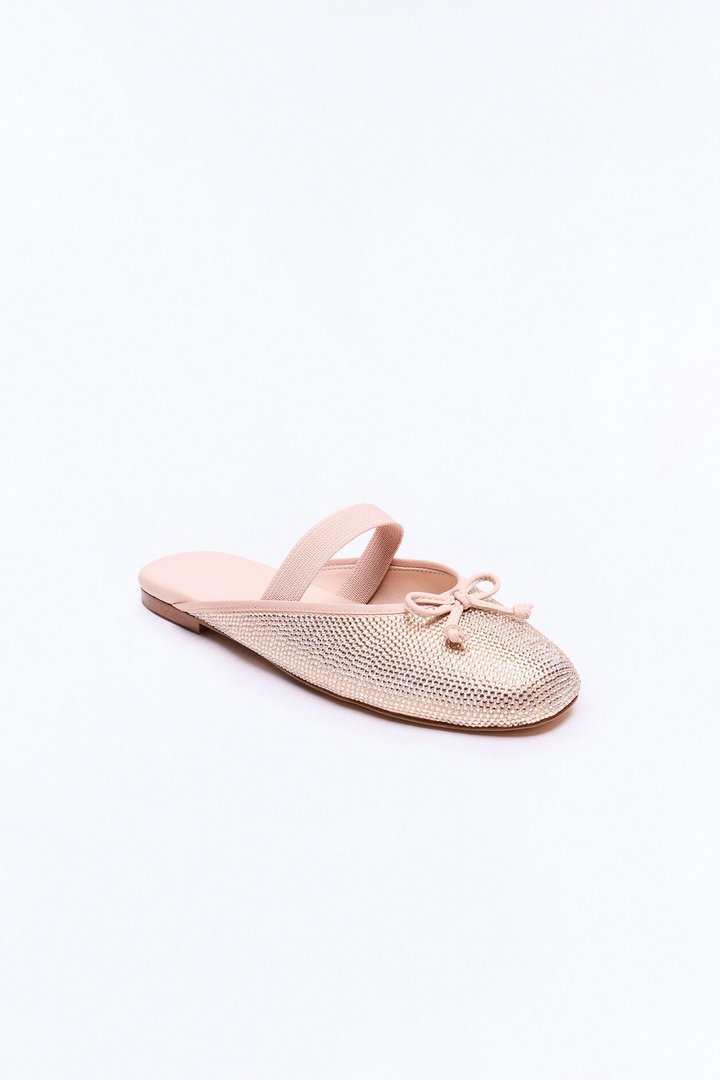Steve Madden Cutesy Rhinestone Ballet Flats - Champagne