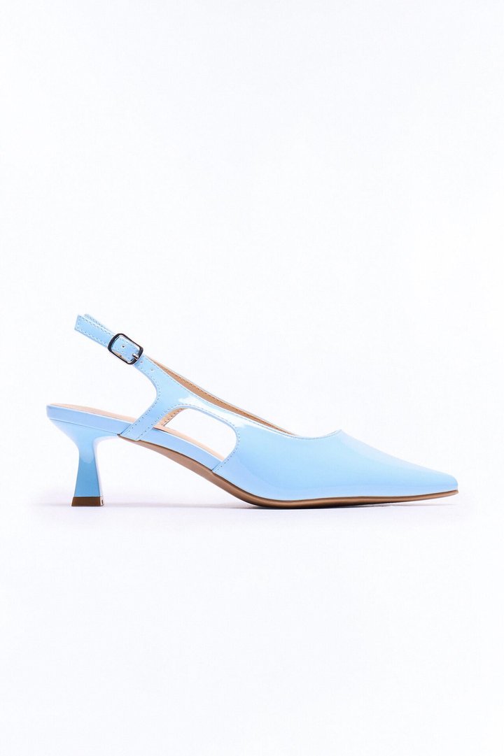 Alena Slingback Pumps - Light Blue