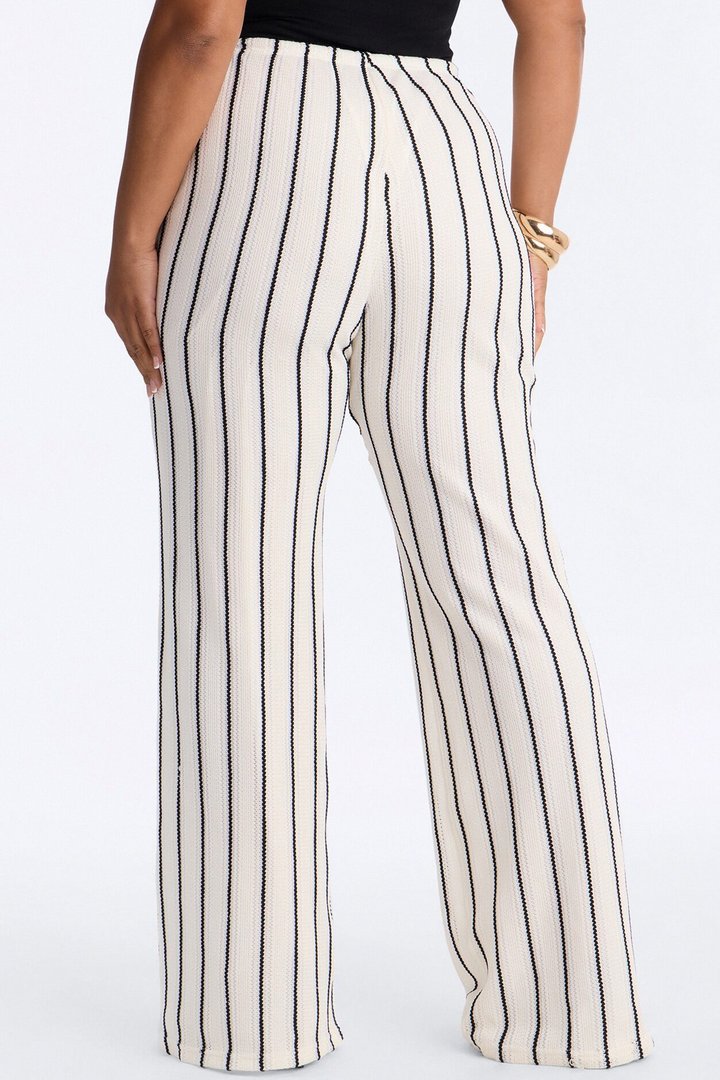 Rosalie Wide Leg Crochet Pant - White/combo