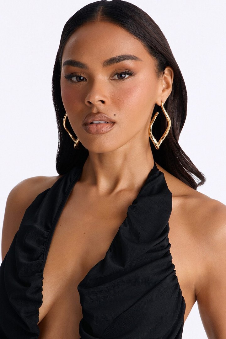 Unwinding Drop Earrings - Gold