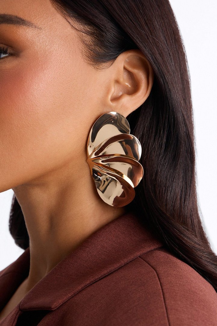 Whisper Shine Drop Earrings - Gold