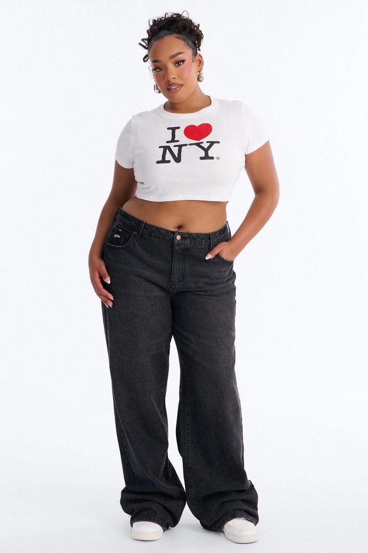 I Love NY Baby Tee - White