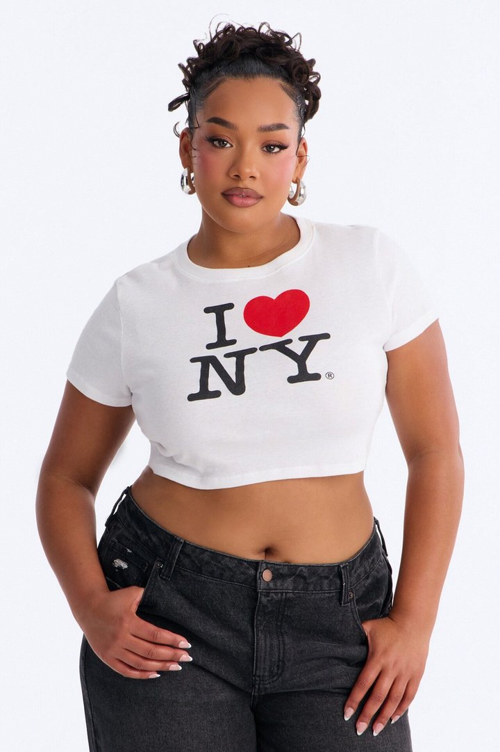 I Love NY Baby Tee - White