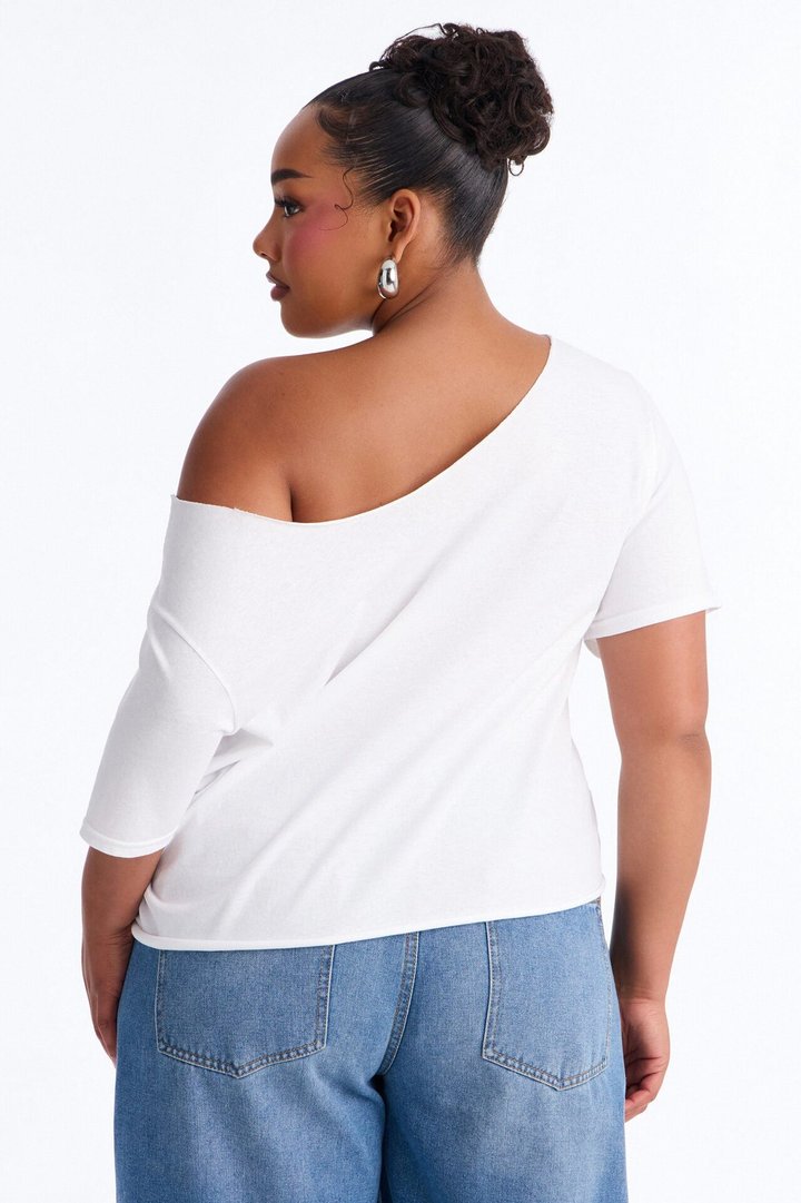 Toy Story Movie Off Shoulder Tee - White
