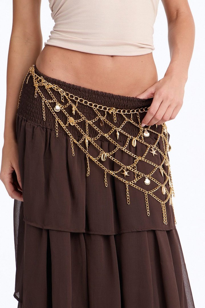 Catch Of The Day Chain Belt - Gold
