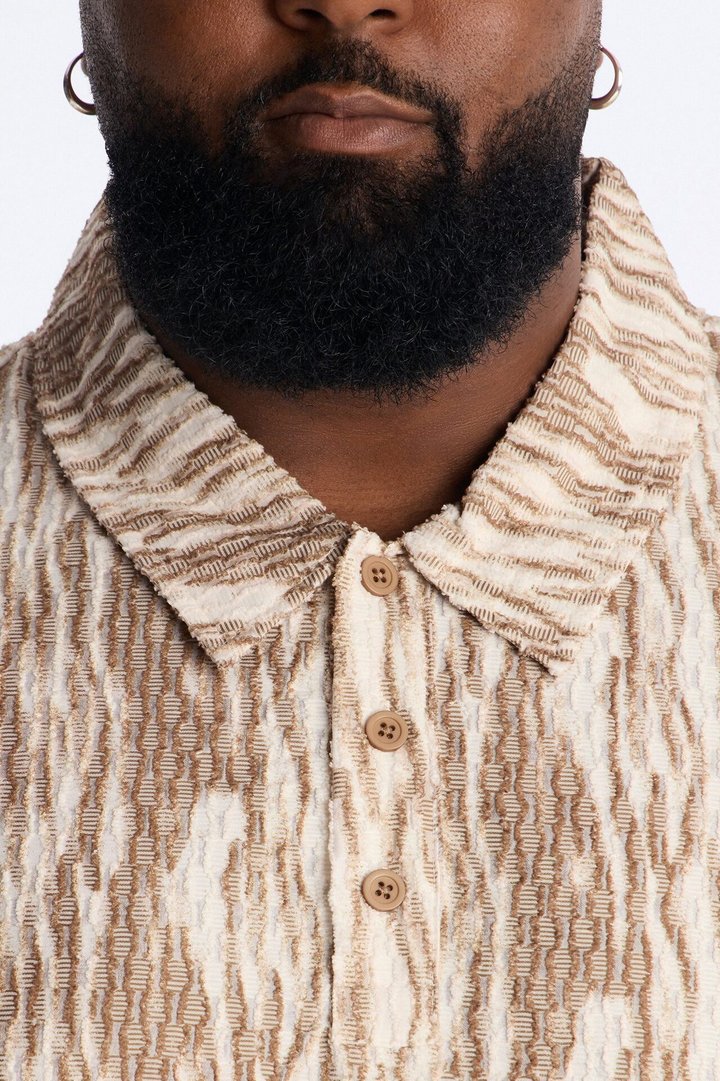 Starry Night Polo - Brown/combo