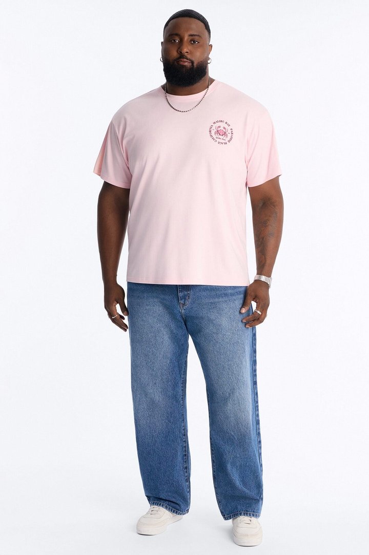 Malibu Bay Heavy Weight Short Sleeve Tee - Pink