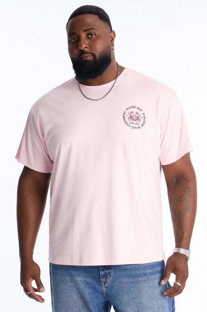 Malibu Bay Heavy Weight Short Sleeve Tee - Pink