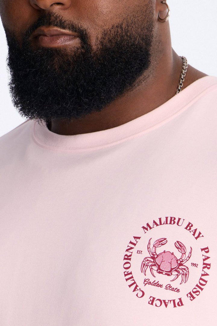 Malibu Bay Heavy Weight Short Sleeve Tee - Pink